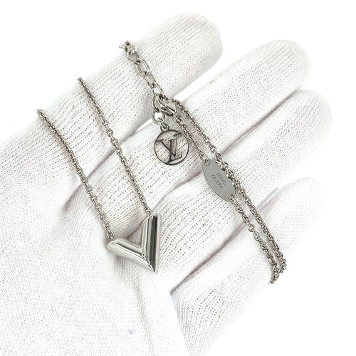 LOUIS VUITTON（LV） Louis Vuitton Essential V Accessorio Collana Argento M63197 Catena 38~44 cm