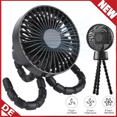 Mini Grow Ventilator mit Clip Klemme Stativ Clipventilator für Grow Zelt Box - Bild 1 von 4
