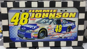 Jimmie Johnson 2012 #48 LOWE'S License Plate 12" x 6" & Custom Holder - Picture 1 of 2