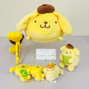 Sanrio Pompompurin Purin Headband Hand Dog Yellow Plush Mascot 6 Set Bulk Sale - Picture 1 of 24