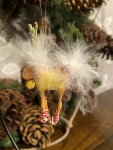 DEPT 56 Krinkles DOG DEER Mini Ornament 2001 Patience Brewster - Bild 1 von 3