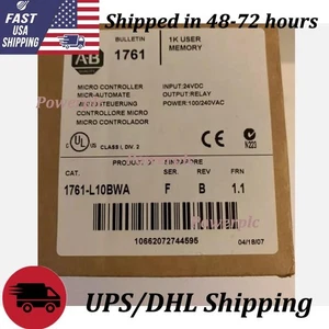 New Sealed AB 1761-L10BWA MICROLOGIX 1000 Controller 1761L10BWA US Free Tax - Picture 1 of 2