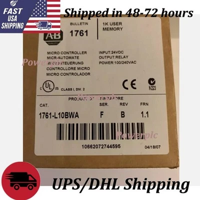 New Sealed AB 1761-L10BWA MICROLOGIX 1000 Controller 1761L10BWA US Free Tax - Image 1 of 2