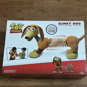 NEW Disney Pixar Toy Story Giant Jumbo Plush Slinky Dog Plush, 19" to 36" Rare - Picture 1 of 7