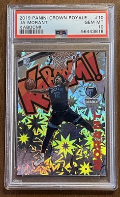 Panini Crown Royale Ja Morant RC 2019 ¡Kaboom! PSA Gem Mint 10 Foto 1 de 2