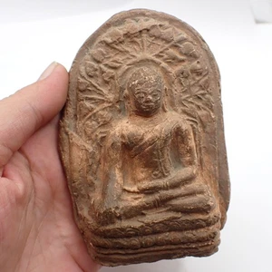 Thailand Phra AMULET handmade clay votive tablet Buddhist Asian trade collection - Picture 1 of 7