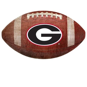 Georgia Bulldogs 12in Football Shaped Sign - Picture 1 of 1