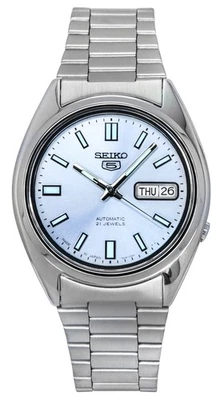 Seiko 5 Automatic Japan Made SNXS73J1 Stainless Steel Silver Dial 30M Mens Watch - Image 1 of 4