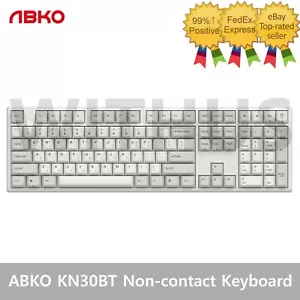 ABKO KN30BT Capacitance Non-contact Switch Keyboard 45g/Ivory/ENG,KOR-Tracking_ - Picture 1 of 6