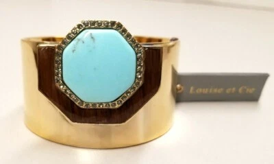 Brazalete Louise et Cie Joyería Ancho Detalle Madera (C) Foto 1 de 4