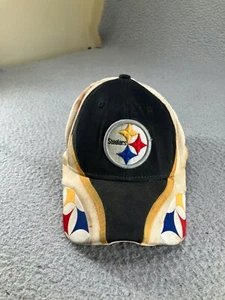 Cappello Berretto Vintage Pittsburgh Steelers Nero Reebok NFL Equipment Logo Regolabile - Foto 1 di 16