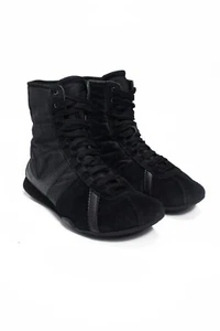 Espirit 2000s Vintage Suede & Leather Boxing Wrestling Style Sneakers Boots Y2K - Picture 1 of 11