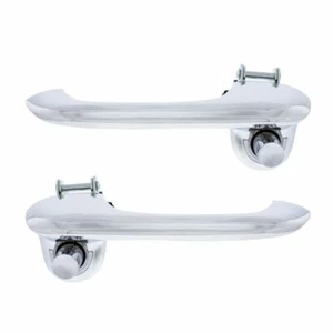 Outside Door Handles FORD BRONCO 1966 TO 1977 1 PAIR CHROME FINISH - Picture 1 of 3