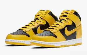 Nike Dunk High Iowa Varsity Maize Yellow Black White UK 7 8 9 US CZ8149-002 New - Picture 1 of 9