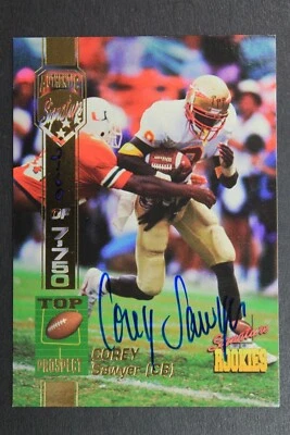 Corey Sawyer Signed 1994 Top Prospect Rookies Certified Autographed Card FSU - Image 1 of 3