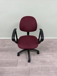 Boss Burgundy Deluxe Posture Chair W/ Loop Arms - Picture 1 of 7