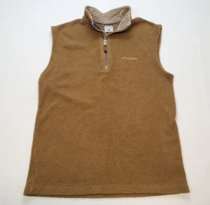 Chaleco polar Columbia XCO marrón para hombre tirador de cuero mediano - Imagen 1 de 9