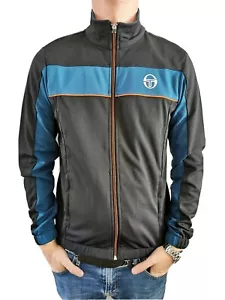 Sergio Tacchini Men's Retro Track Top ILan Orion Black 37694-179 - Picture 1 of 4