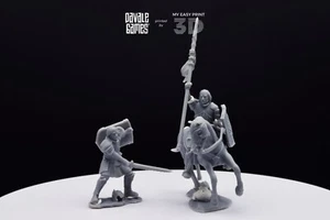 Grey Castle Captain - Foot and Mounted - Davale Games 3D Printed With HQ Resin - Picture 1 of 15