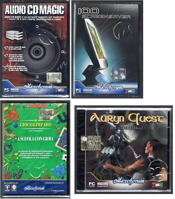 Lotto Giochi e Software Della Linea MicroForum  PC CD-Rom - Immagine 1 di 4