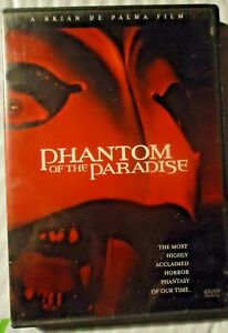 Dvd Phantom of Paradise A Brian Di Palma Film Highly Acclaimed Horror Fantasy
