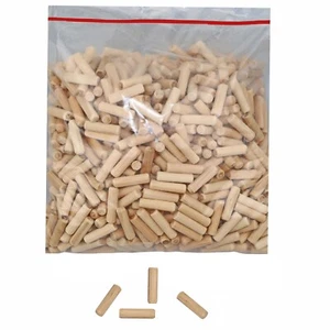 100 Tacos Ranurados de Madera 8 X 30MM Holzstopfen Imbricado Suave Abedul - Imagen 1 de 7
