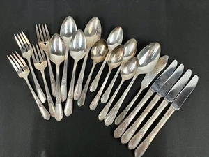 32 Stck. Vintage Simeon L George H Rogers Co Silverplate A1+ Oneida Ltd 1941 Set - Bild 1 von 7