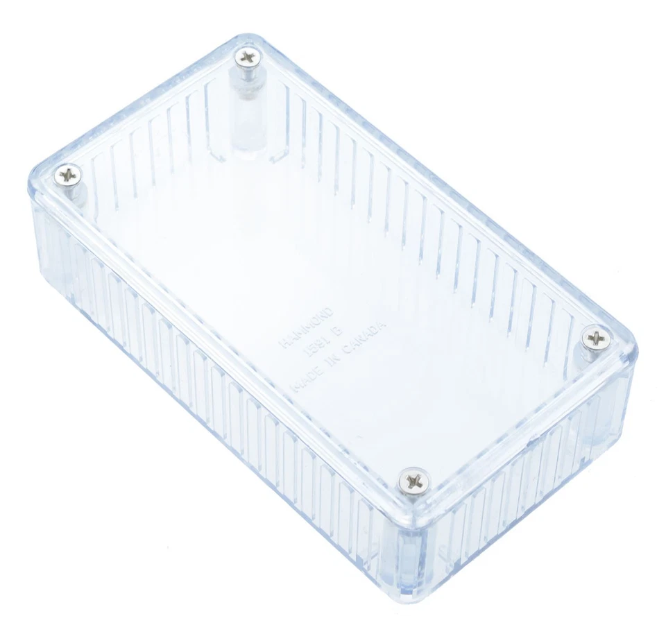 1591BTCL Hammond Clear Polycarbonate Enclosure Box 112 x 62 x 31mm