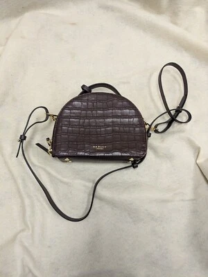 Radley London Croc Embossed Leather Bag Burgundy Brown  - Изображение 1 из 4