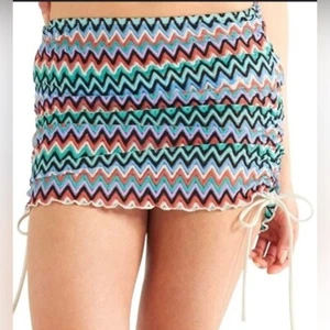 🆕 No Boundaries Netzrock seitlich zum Binden, Damen Medium Cover Up mehrfarbig - Bild 1 von 4