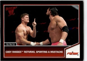 2013 Topps Best Of WWE   Cody Rhodes Returns Sporting a Mustache #67