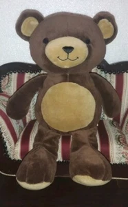 Lambs & Ivy Brown Bedtime Teddy Bear Plush Stuffed Animal Toy Baby Lovey 14" (B) - Picture 1 of 5