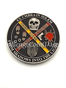 F53 Worcester Police CSI Forensic Section Massachusetts State Challenge Coin - Picture 1 of 2