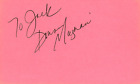 Donna Magnani Signed Auto 3X5 Index Card 29Th St