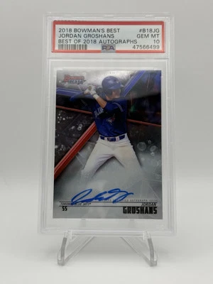 2018 Bowman's Best - Best of 2018 Autographs #B18-JG Jordan Groshans (RC) PSA 10 - Image 1 of 2