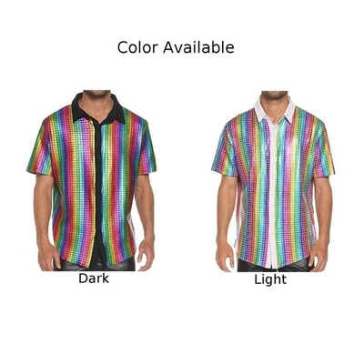 All-season Wear Men's Formal Shirt Sequin Buckle Shirt Brand New Buckle Detail - Image 1 of 4