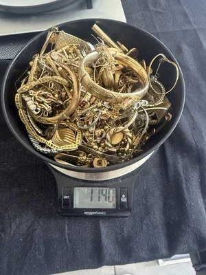 1140 克珠宝废品高尔夫链手链全金填充黄金回收 — 第 1/4 张图片