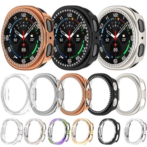 Coque de protection creuse PC Bling pour Samsung Galaxy Watch8 40mm 44mm Diamond Cover - Photo 1 sur 25