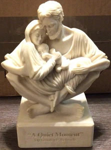 Escultura Estatua Ministerio Sagrada Familia Un Momento Tranquilo Timoteo P. Schmalz Religión - Imagen 1 de 8
