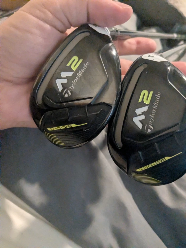 Righty Taylormade M2 17 hybrid set. 3,4.19,22.regular - Image 1 of 4
