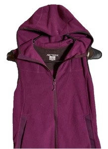 Vintage Arcteryx Hoody Vest Fleece Polartec Full Zip Small Medium Rare Fuchsia - Picture 1 of 4
