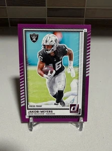Donruss Purple Press Proof 2025 Jakobi Meyers Las Vegas Raiders Patriots - Imagen 1 de 2