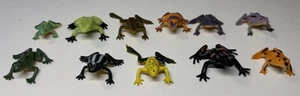 Miniature Frog Figures From The Early 2000s. Realistic Cool Designs. - Picture 1 of 5