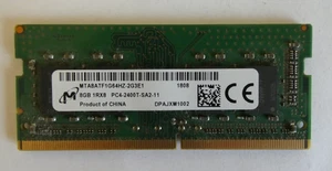 8GB Micron DDR4-Laptop-Ram /MTA8ATF1G64HZ-2G3E1 / 8GB 1Rx8 PC4-2400T-SA2-11 - Bild 1 von 3