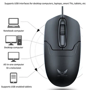 M510 Office Type C Wired USB Mouse Gaming Mouse Ergonomic Laptop Gaming Mous _ou - Photo 1/7