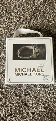 Michael Kors Baby Girl's Joy Lacy Gold-Tone Crib Shoes, Braided Sandals, Size 1 - Image 1 of 4