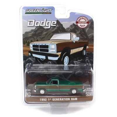 1/64 1992 Dodge RAM 1st Generazione, Due Tono Marrone, Obt Esclusivo - - Immagine 1 di 3