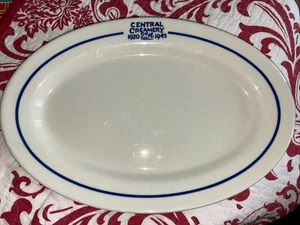Central Creamery Detroit 25th Anniversary Platter 1945 Iroquois China Perfect! - Picture 1 of 3