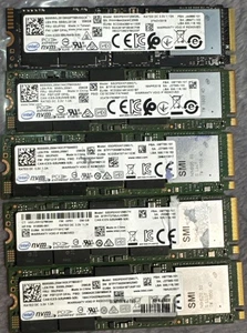Menge 5 gemischte Modelle Intel SSS0L25041 SSDPEKKF256G7L ORIGINAL LENOVO SSD 256GB - Bild 1 von 3