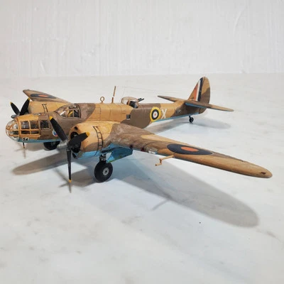 Vintage Bristol 156 Blenheim British WWII Model Plastic Plane 1:72? Bomber Deser - Image 1 of 4